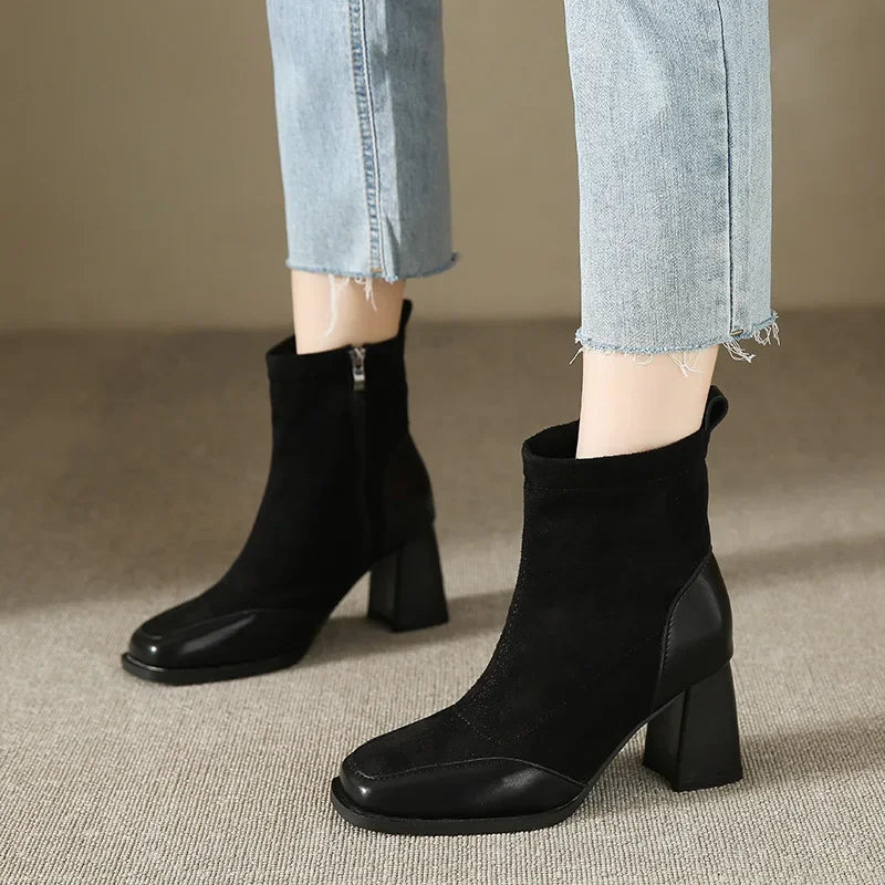Vienna Square Toe Boots