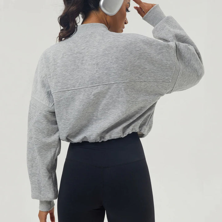 Arden Grey Half Zip Hoodie