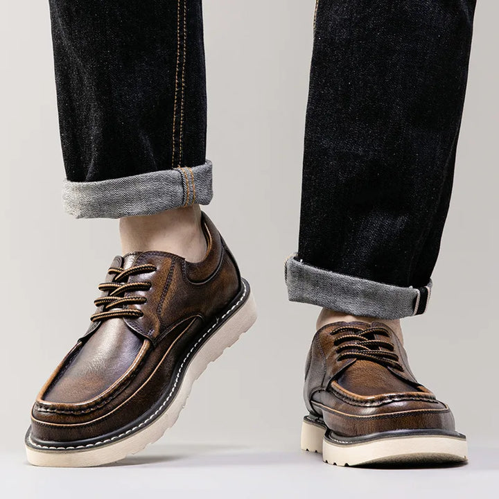 Harlen Genuine Leather Casual Shoes