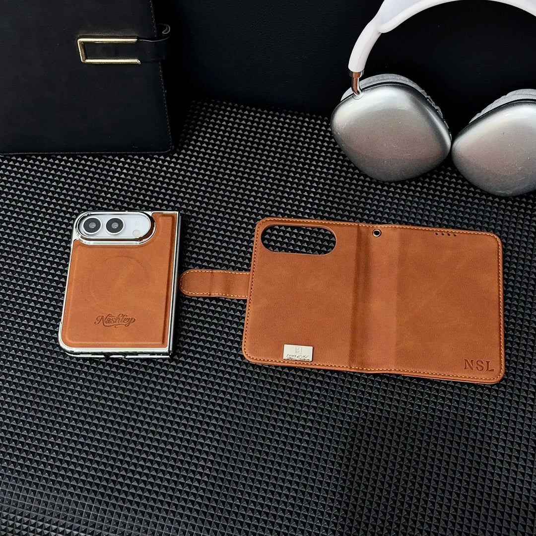 Riva | Wallet Phone Case with Card Slot and Foldable Cover