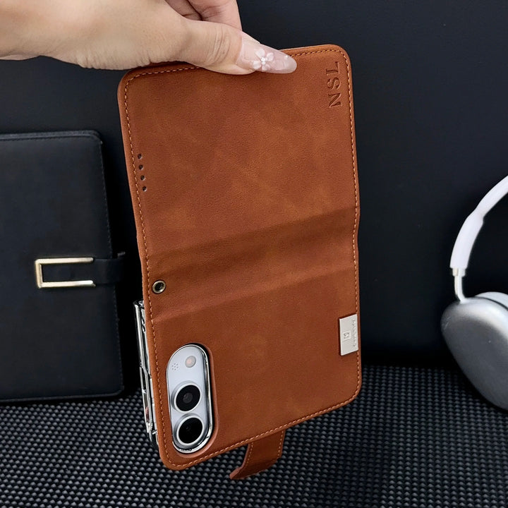 Riva | Wallet Phone Case with Card Slot and Foldable Cover
