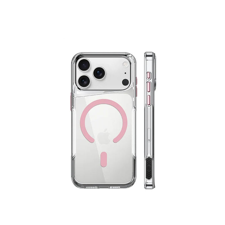 Zeno | Magnetic Phone Case with Transparent Cover and Raised Camera Protection
