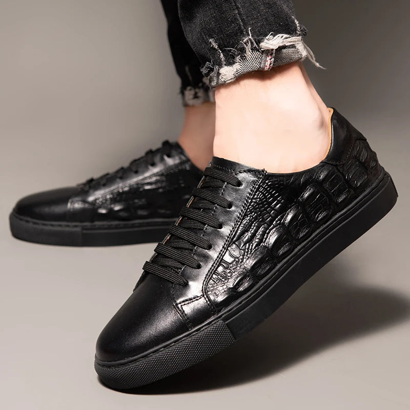 Crocetti Leather Sneakers