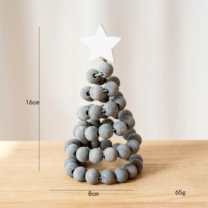 Daro | Beaded Christmas Tree Decor with Star Topper and Layered Spiral Design