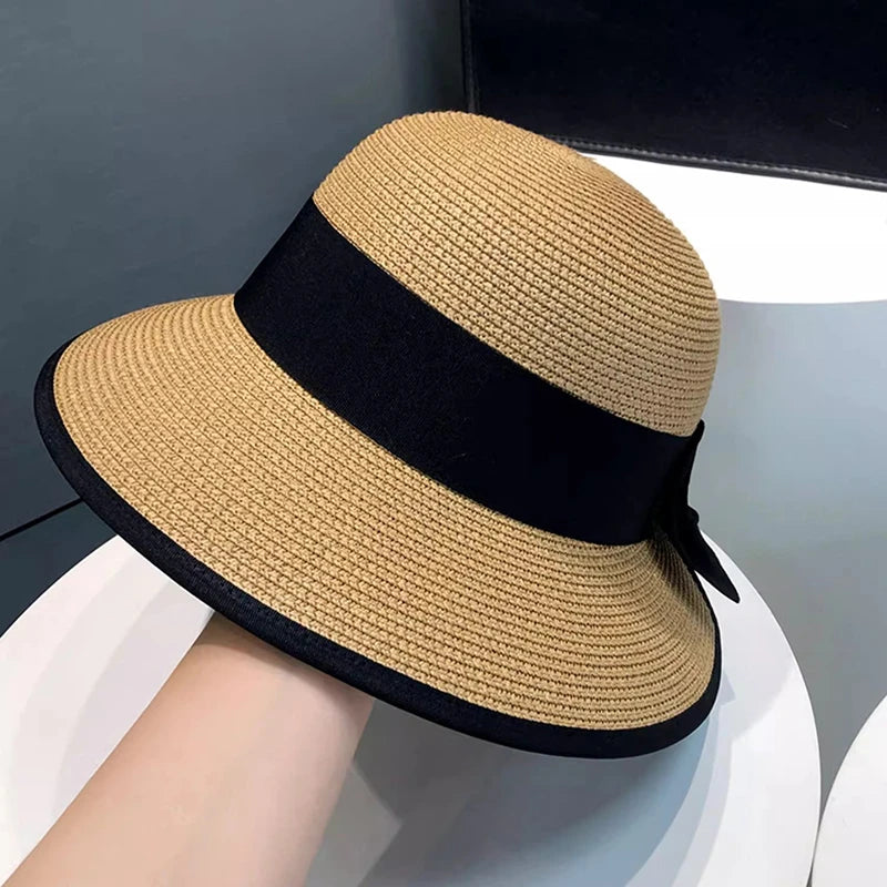 Camille Bow Straw Hat