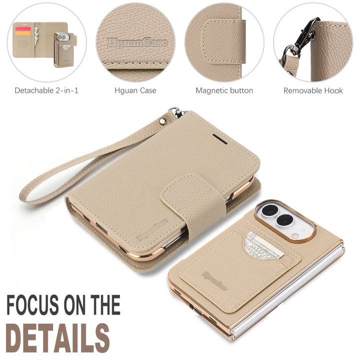 Wren | Wallet Phone Case with Card Slots and Removable Wrist Strap
