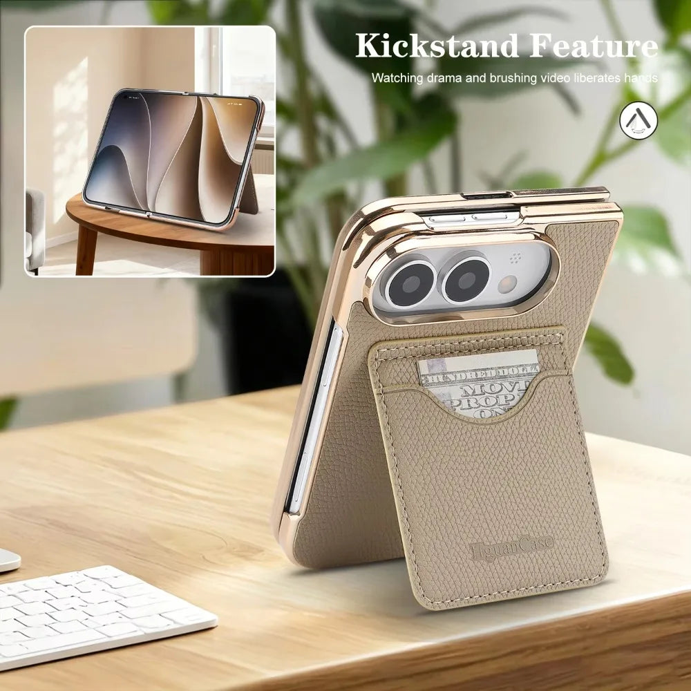 Sora | Wallet Phone Case with Card Pocket and Foldable Stand Design