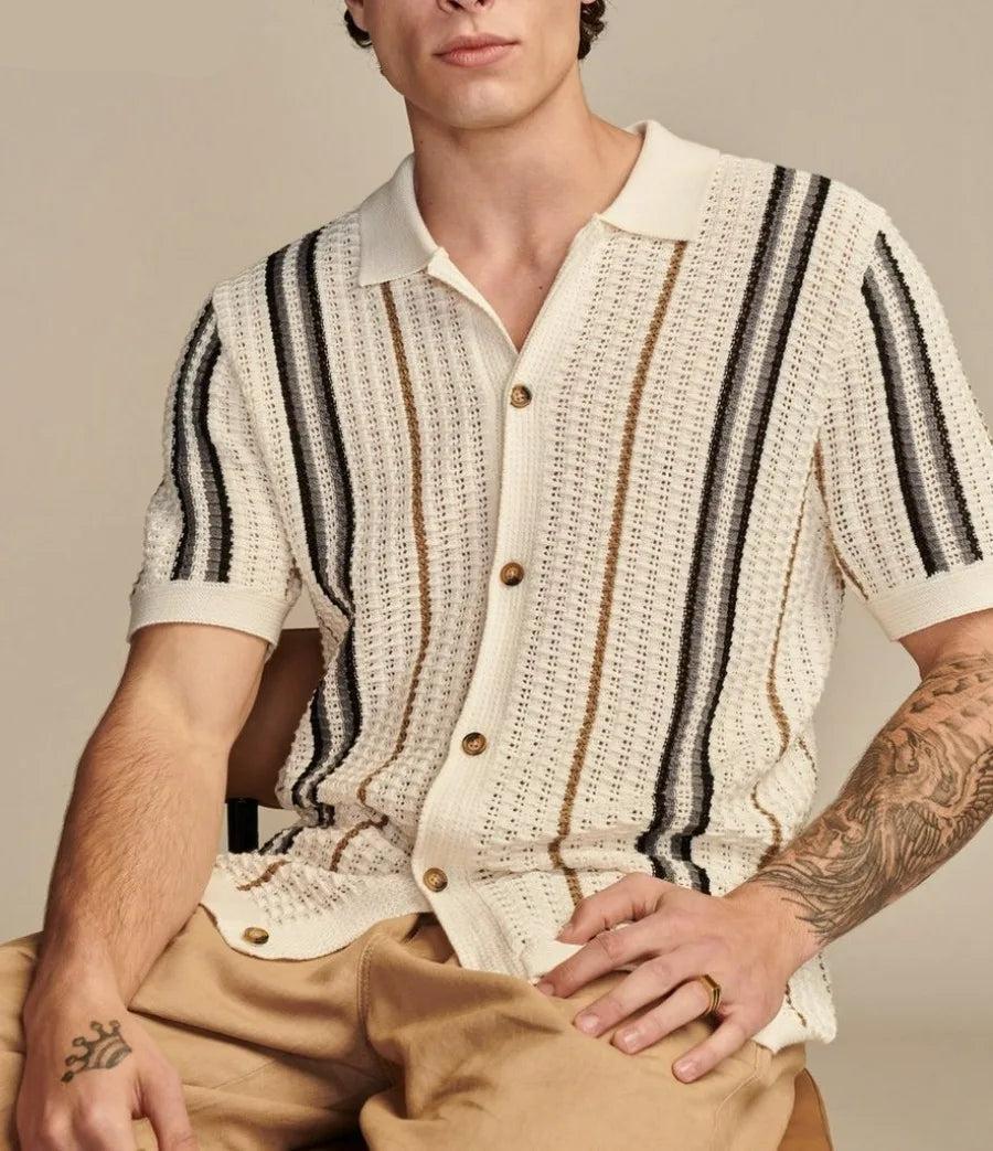 Milo Bravé Knit Button-Up