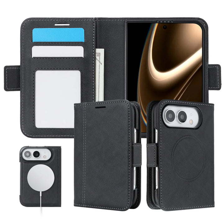 Tavo | Wallet Phone Case with Foldable Cover and Circular Ring Design