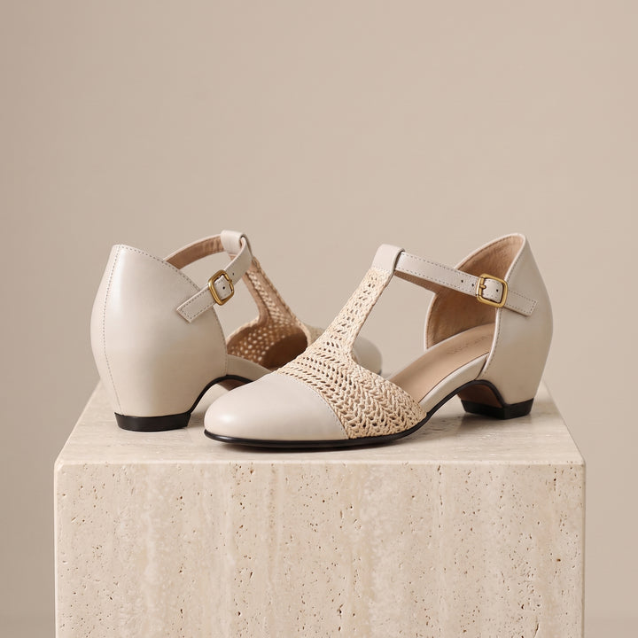 Camila Woven Mary Jane Heel