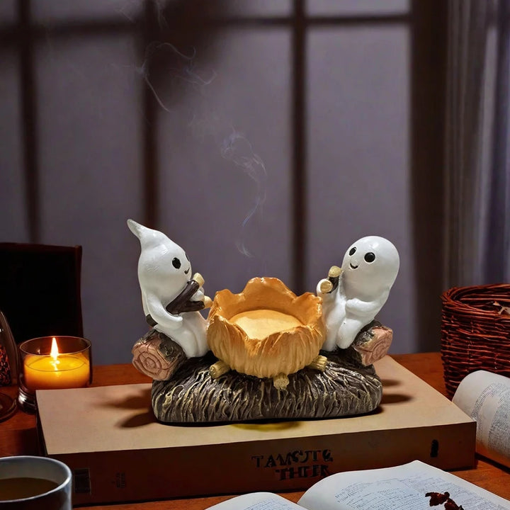 Spooky | Halloween Ghost Pumpkin Decorative Candle Holder