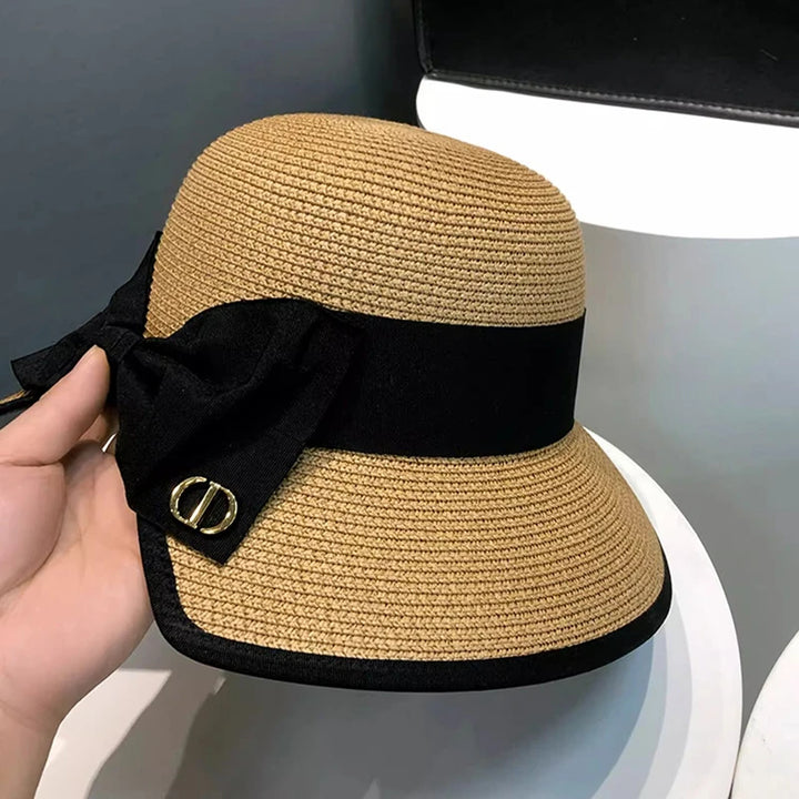 Camille Bow Straw Hat
