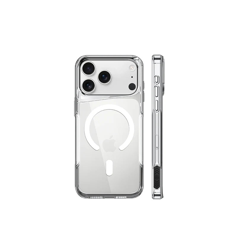 Zeno | Magnetic Phone Case with Transparent Cover and Raised Camera Protection