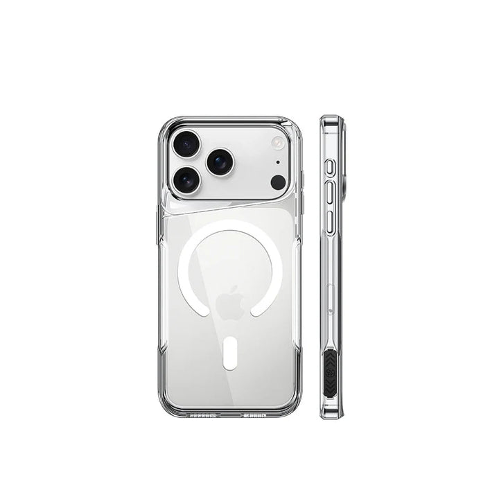 Zeno | Magnetic Phone Case with Transparent Cover and Raised Camera Protection