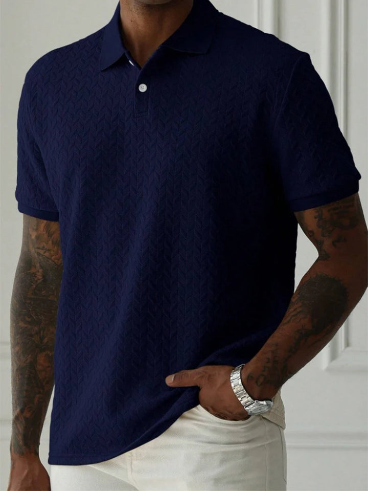 Carson Diamond-Knit Polo