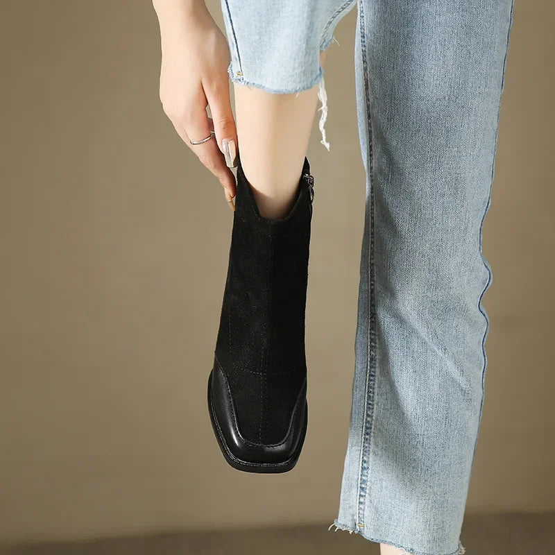 Vienna Square Toe Boots