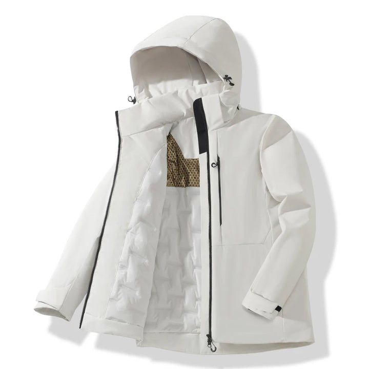 Brady | Unisex Hooded Puffer Jacket with Full Zip Front and Adjustable Hood