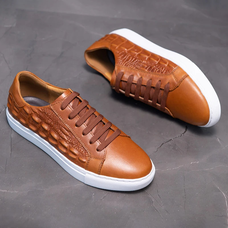 Crocetti Leather Sneakers