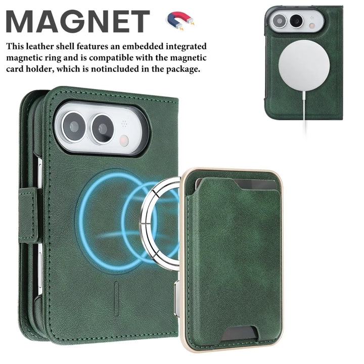 Tavo | Wallet Phone Case with Foldable Cover and Circular Ring Design