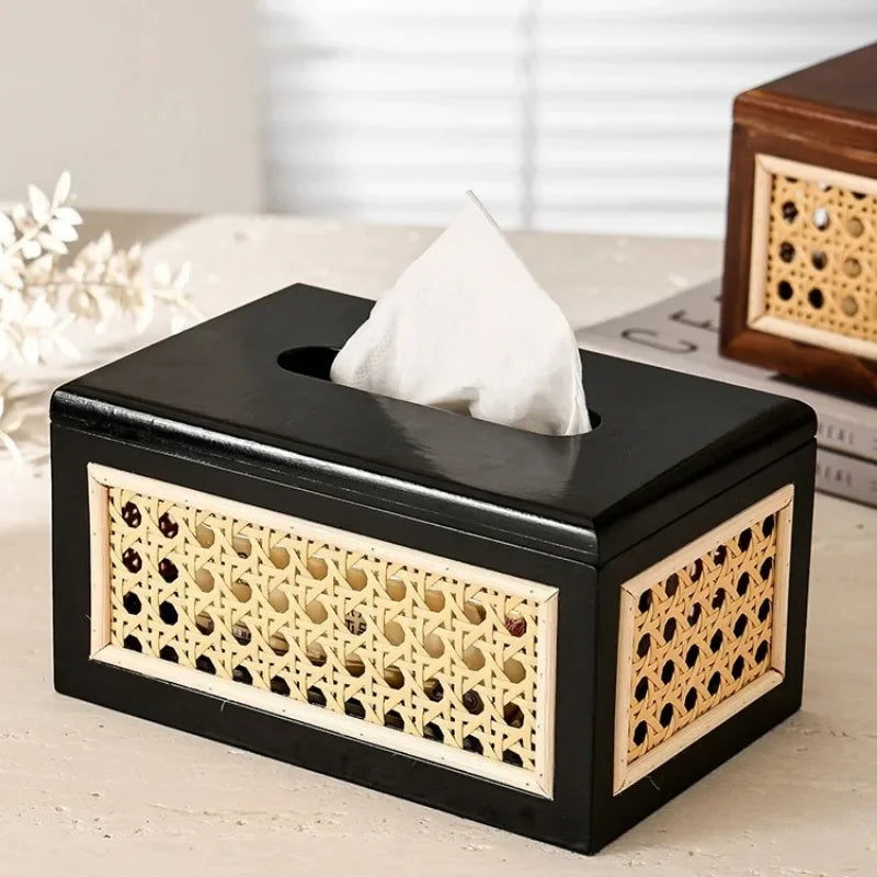 Raya Rattan Tissue Box Cover