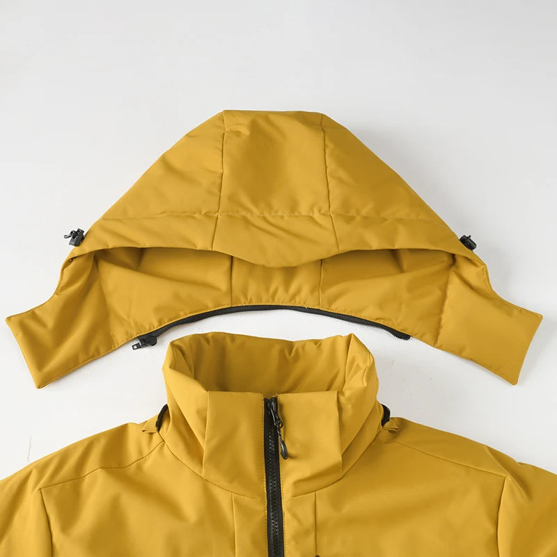 Brady | Unisex Hooded Puffer Jacket with Full Zip Front and Adjustable Hood