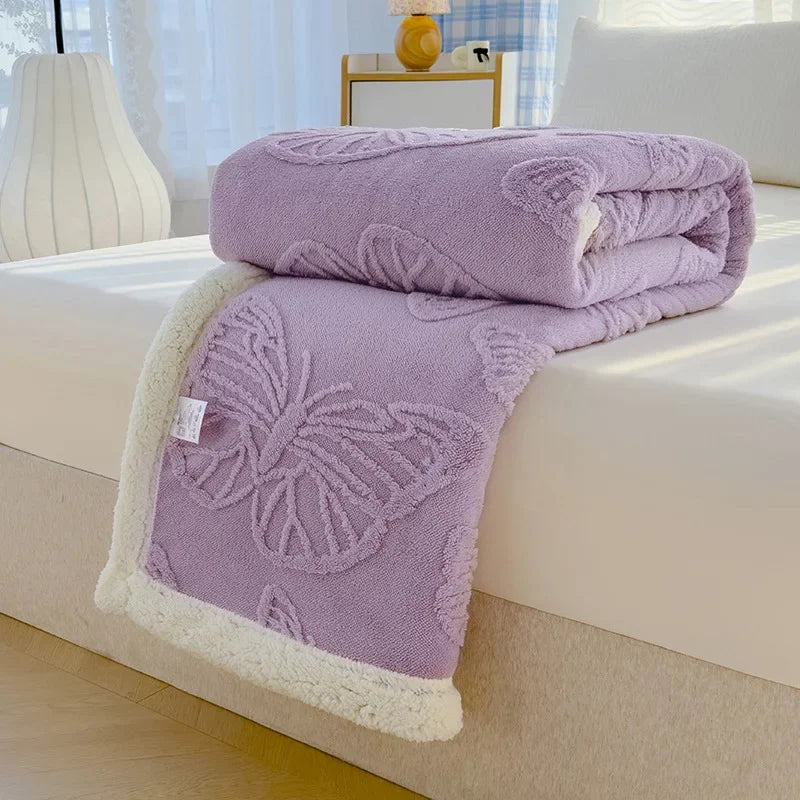 Luna Plush Butterfly Blanket