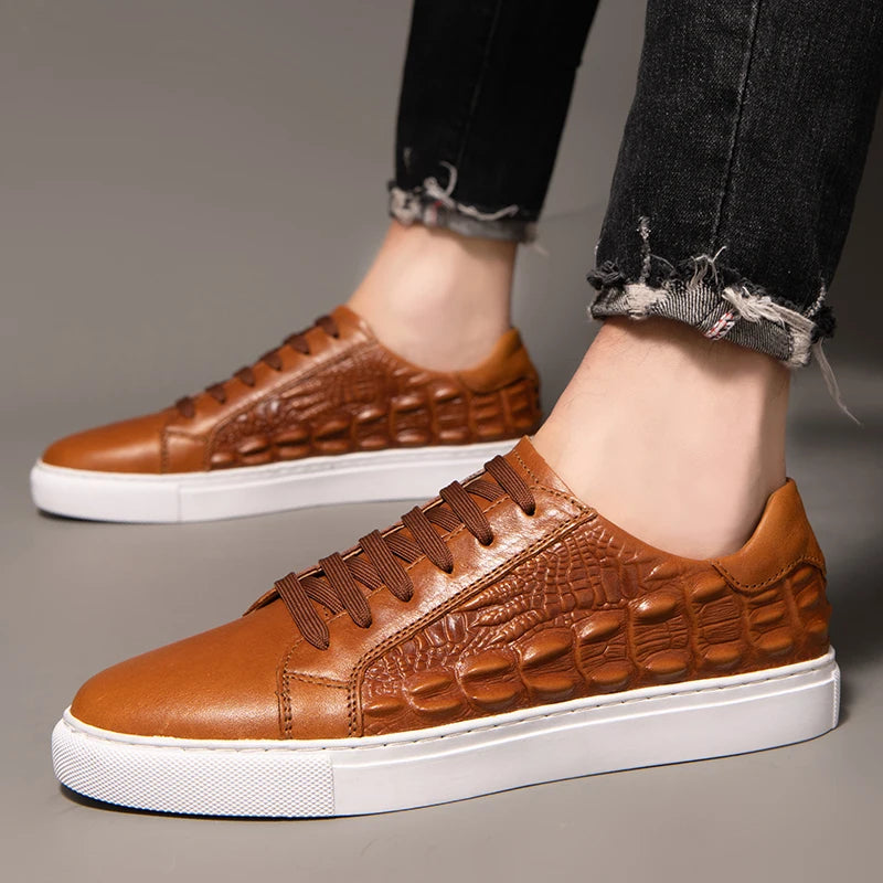 Crocetti Leather Sneakers