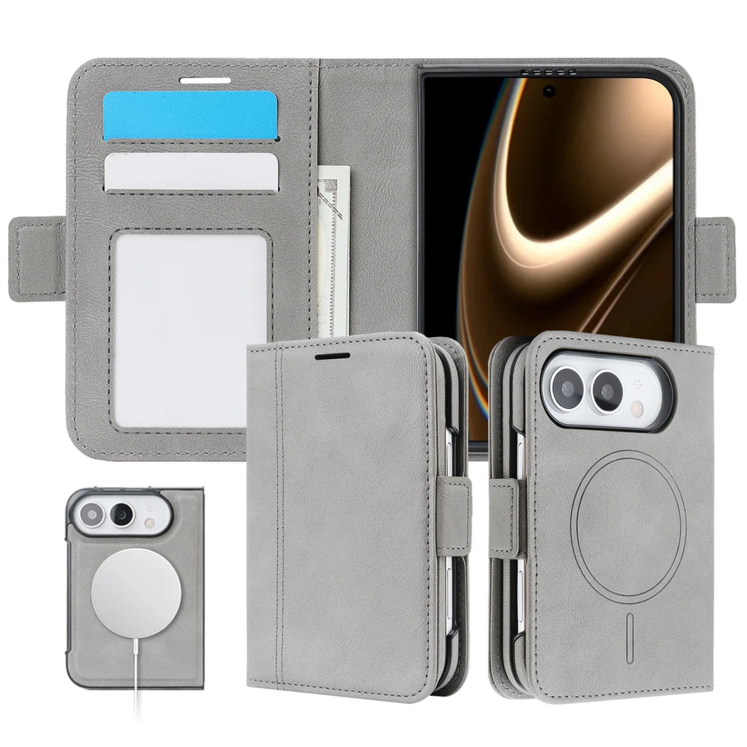 Tavo | Wallet Phone Case with Foldable Cover and Circular Ring Design