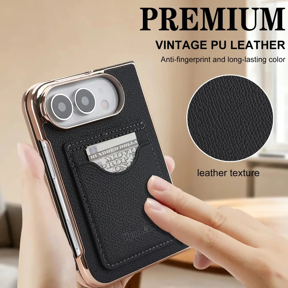 Sora | Wallet Phone Case with Card Pocket and Foldable Stand Design