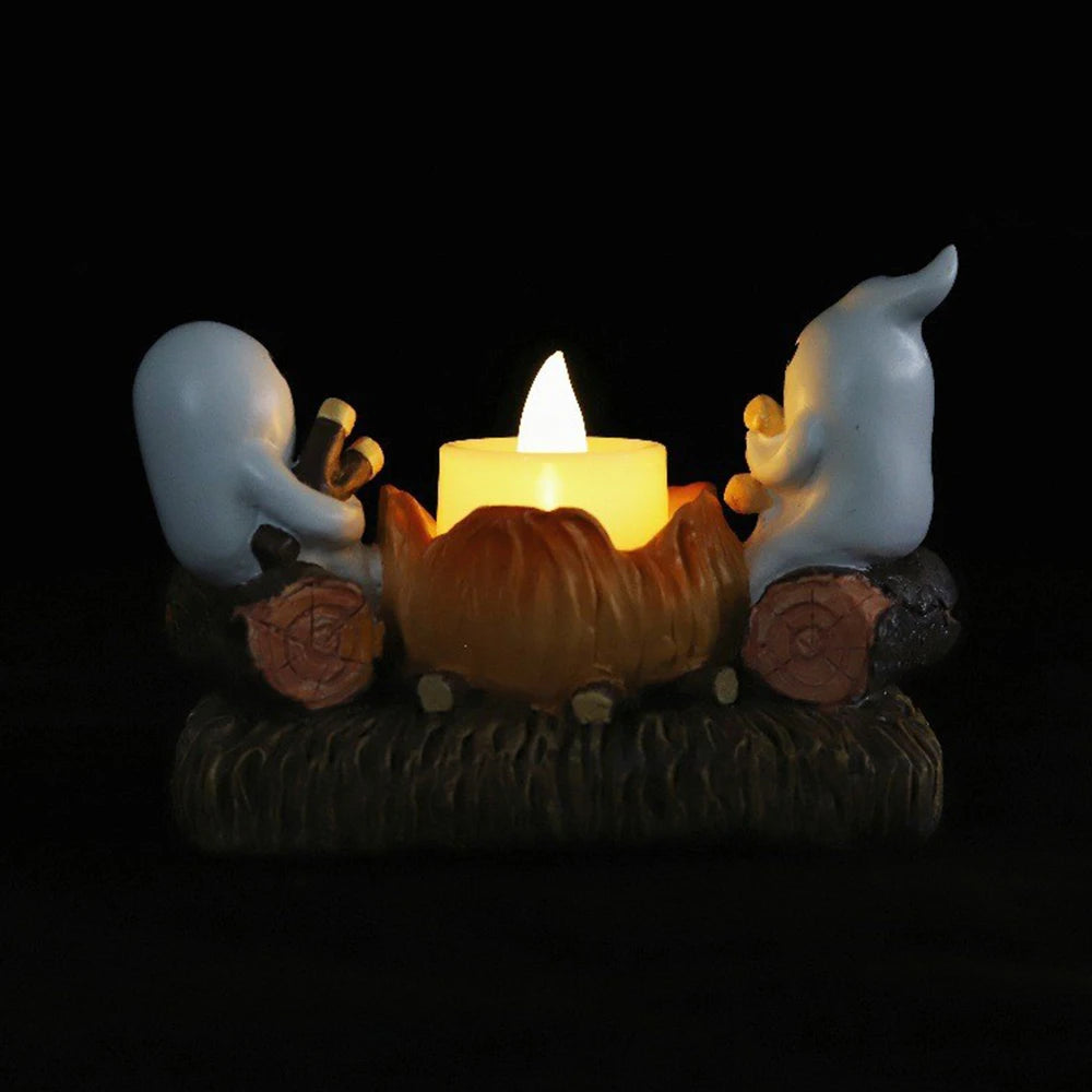 Spooky | Halloween Ghost Pumpkin Decorative Candle Holder