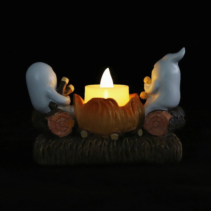 Spooky | Halloween Ghost Pumpkin Decorative Candle Holder