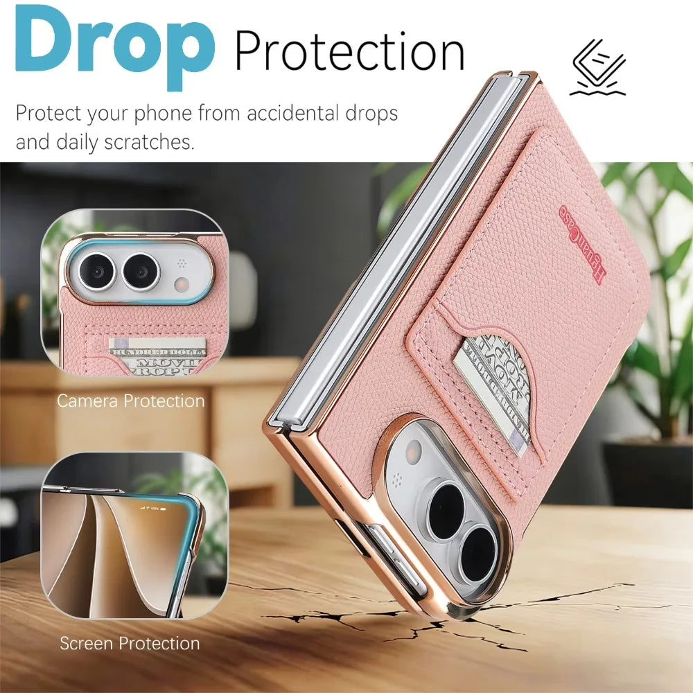 Sora | Wallet Phone Case with Card Pocket and Foldable Stand Design