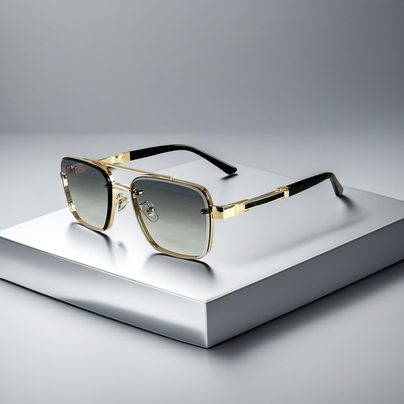 Diego Gold Aviator Sunglasses
