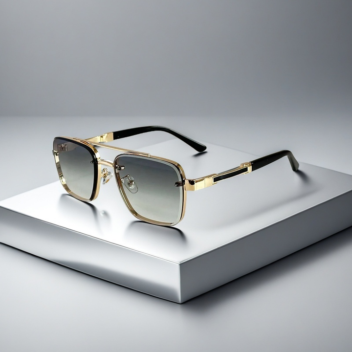 Diego Gold Aviator Sunglasses