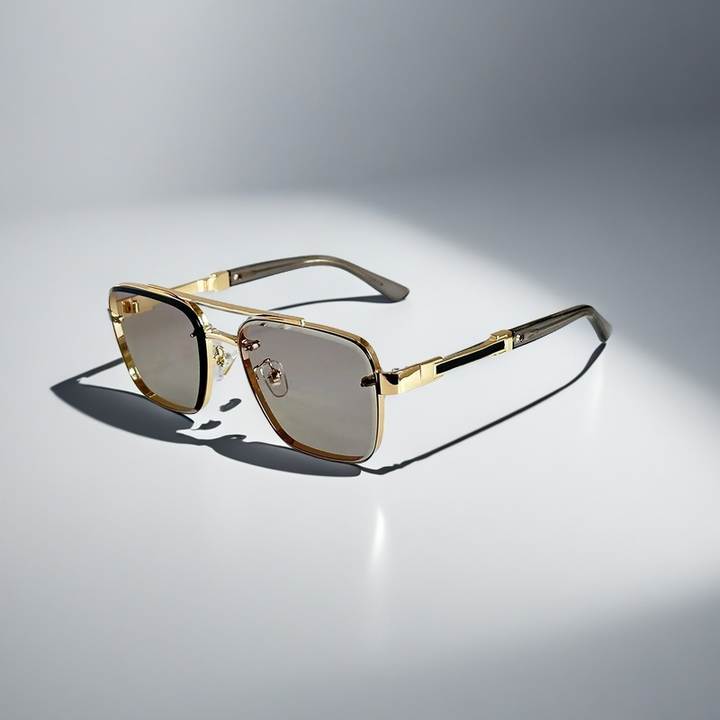 Diego Gold Aviator Sunglasses