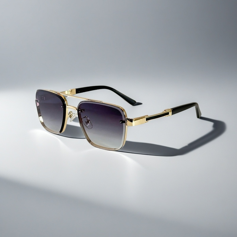 Diego Gold Aviator Sunglasses