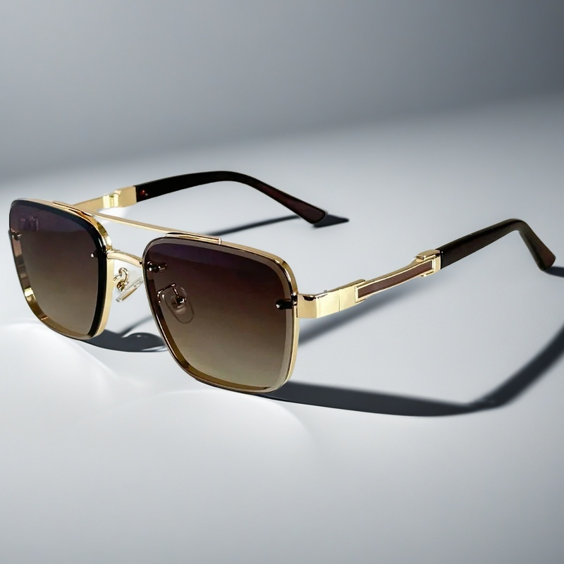Diego Gold Aviator Sunglasses