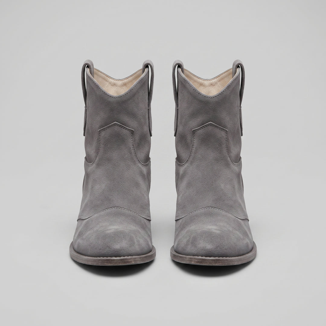 Sienna Suede Western Ankle Boot