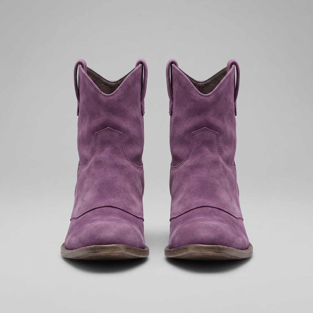 Sienna Suede Western Ankle Boot