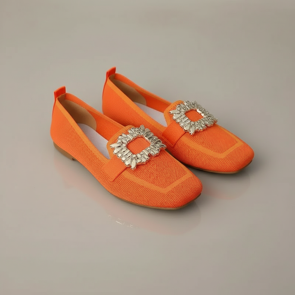 Isabeau Square Toe Flats