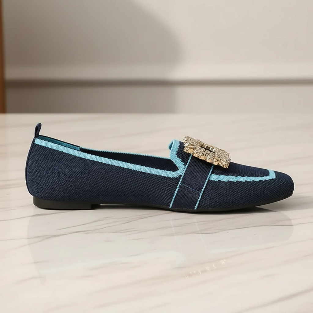 Isabeau Square Toe Flats