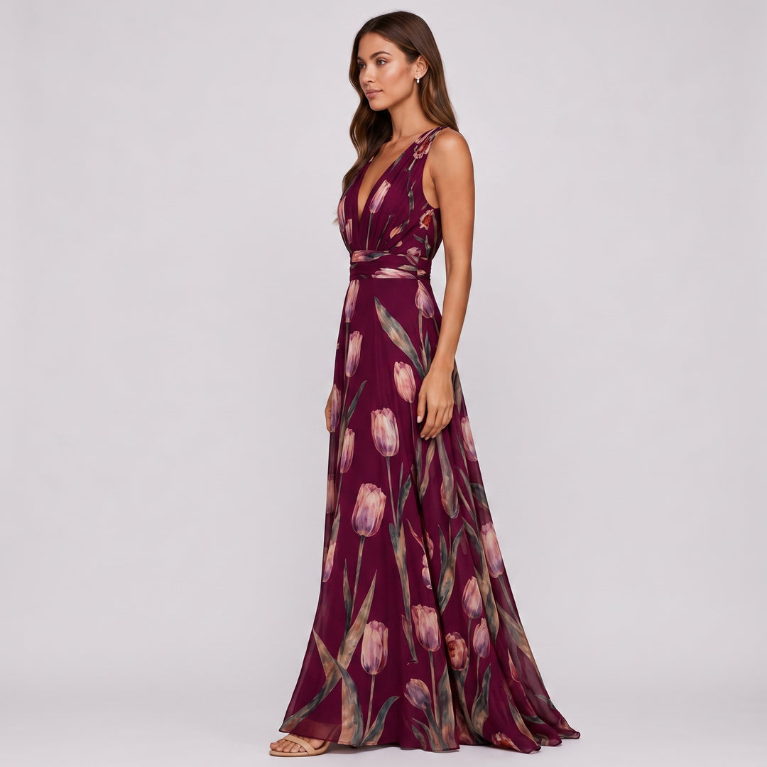Lillian Botanical Maxi Dress