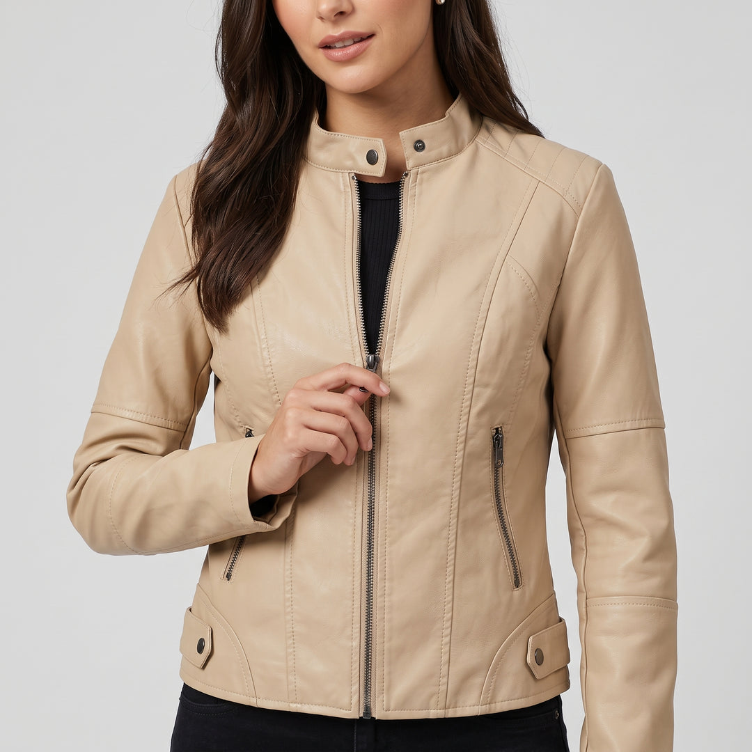Harlow Moto Leather Jacket