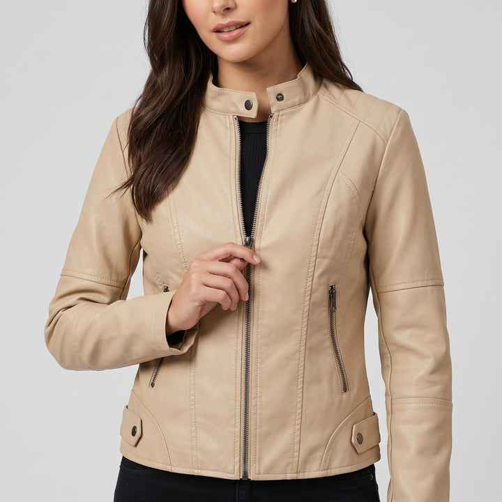 Harlow Moto Leather Jacket