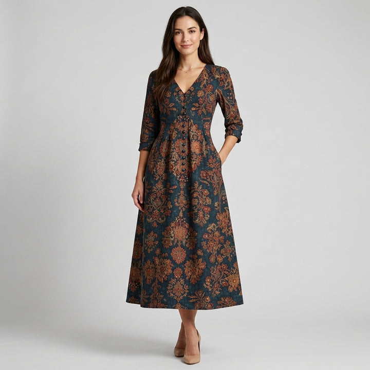 Adeline Vintage Floral Dress