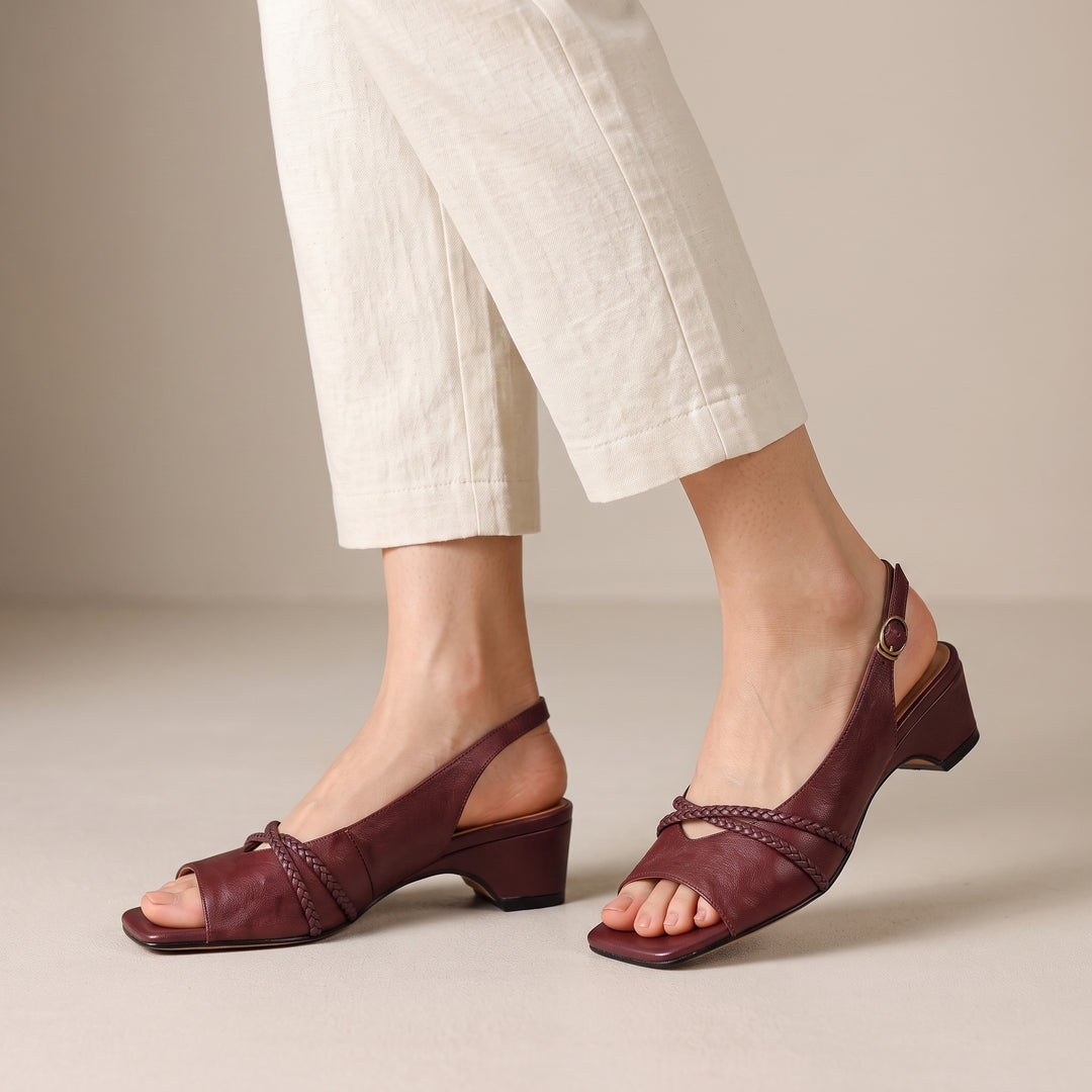 Beatrice Braided Slingback Sandal