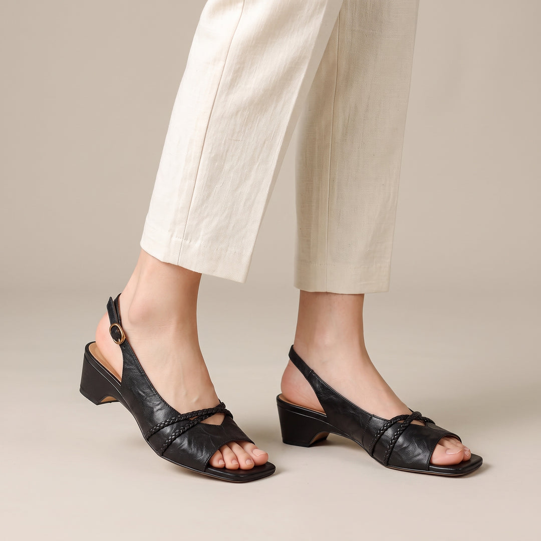 Beatrice Braided Slingback Sandal