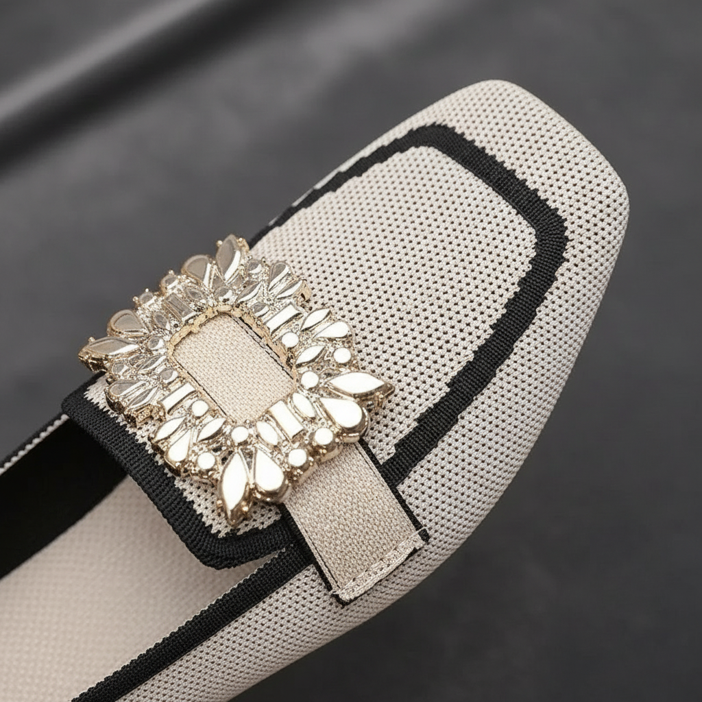Isabeau Square Toe Flats