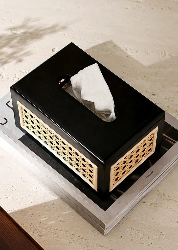 Raya Rattan Tissue Box Cover