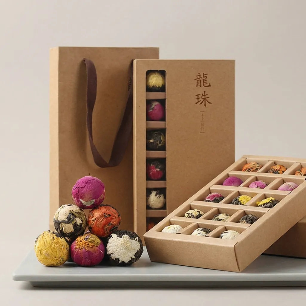Golden Blossom Flowering Tea Gift Set